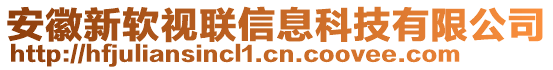 安徽新軟視聯(lián)信息科技有限公司