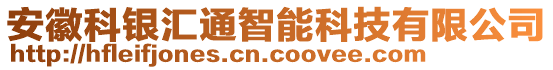 安徽科銀匯通智能科技有限公司