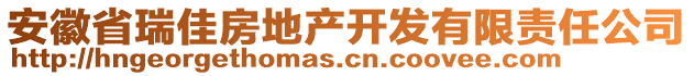 安徽省瑞佳房地產(chǎn)開發(fā)有限責任公司