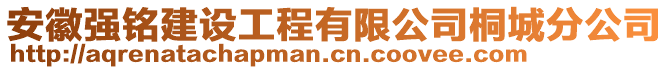 安徽強銘建設(shè)工程有限公司桐城分公司