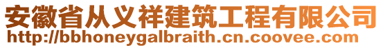 安徽省從義祥建筑工程有限公司