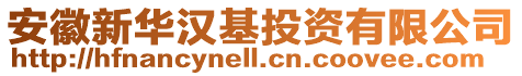 安徽新華漢基投資有限公司