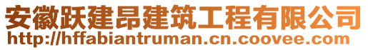 安徽躍建昂建筑工程有限公司