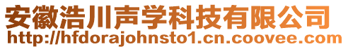 安徽浩川聲學科技有限公司