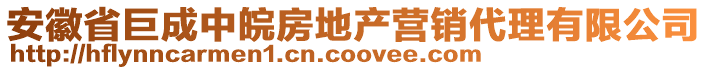 安徽省巨成中皖房地產(chǎn)營銷代理有限公司