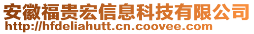 安徽福貴宏信息科技有限公司