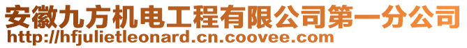 安徽九方機(jī)電工程有限公司第一分公司