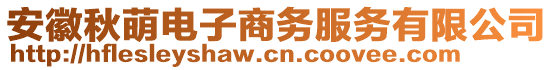 安徽秋萌電子商務(wù)服務(wù)有限公司