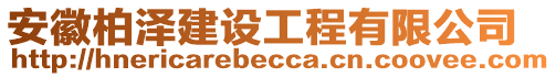 安徽柏澤建設(shè)工程有限公司