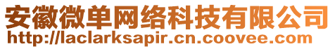 安徽微單網(wǎng)絡(luò)科技有限公司