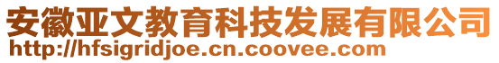 安徽亞文教育科技發(fā)展有限公司