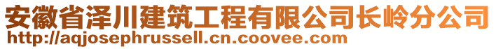 安徽省澤川建筑工程有限公司長嶺分公司