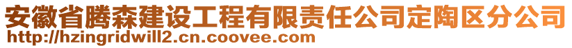 安徽省腾森建设工程有限责任公司定陶区分公司