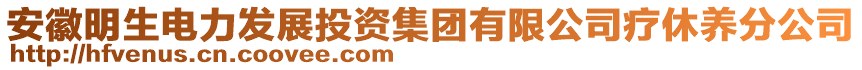 安徽明生電力發(fā)展投資集團(tuán)有限公司療休養(yǎng)分公司