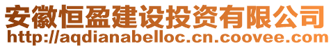 安徽恒盈建設投資有限公司