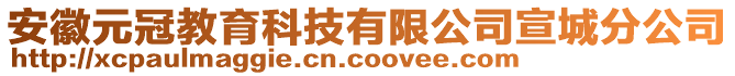 安徽元冠教育科技有限公司宣城分公司