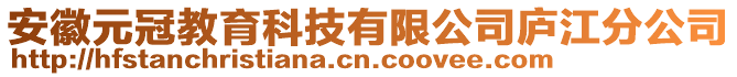 安徽元冠教育科技有限公司廬江分公司