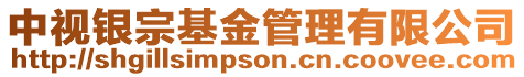 中視銀宗基金管理有限公司