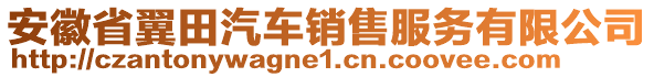 安徽省翼田汽車銷售服務(wù)有限公司