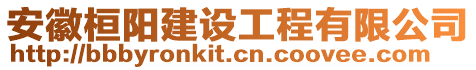 安徽桓陽(yáng)建設(shè)工程有限公司