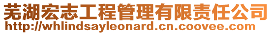 蕪湖宏志工程管理有限責任公司