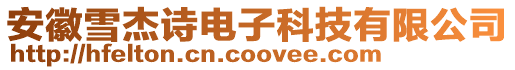 安徽雪杰詩電子科技有限公司