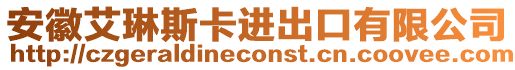 安徽艾琳斯卡進出口有限公司