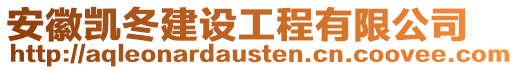 安徽凱冬建設工程有限公司