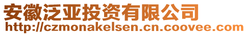 安徽泛亞投資有限公司