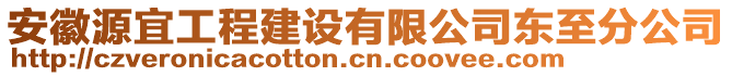 安徽源宜工程建設有限公司東至分公司