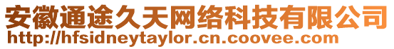 安徽通途久天網(wǎng)絡(luò)科技有限公司