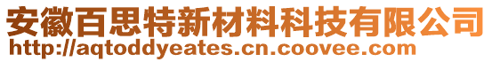 安徽百思特新材料科技有限公司