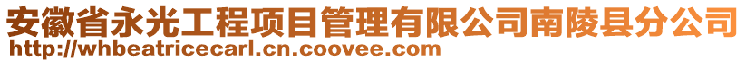 安徽省永光工程項目管理有限公司南陵縣分公司