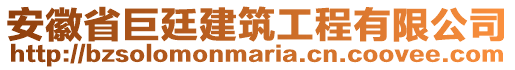 安徽省巨廷建筑工程有限公司