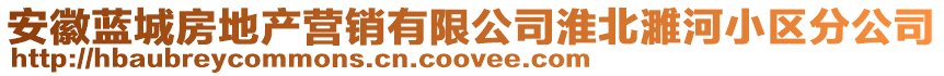 安徽藍(lán)城房地產(chǎn)營(yíng)銷有限公司淮北濉河小區(qū)分公司