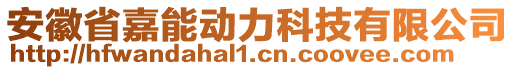 安徽省嘉能動(dòng)力科技有限公司