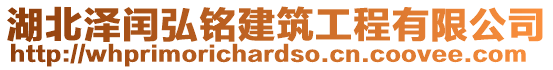 湖北澤閏弘銘建筑工程有限公司