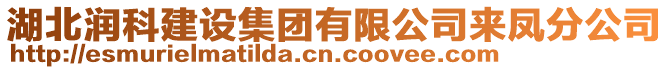 湖北潤科建設集團有限公司來鳳分公司