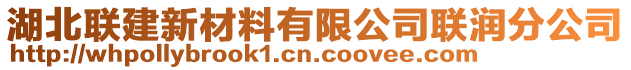 湖北聯(lián)建新材料有限公司聯(lián)潤(rùn)分公司