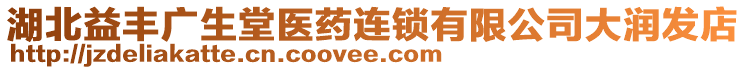 湖北益豐廣生堂醫(yī)藥連鎖有限公司大潤發(fā)店