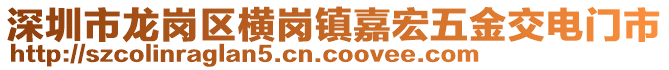 深圳市龍崗區(qū)橫崗鎮(zhèn)嘉宏五金交電門市