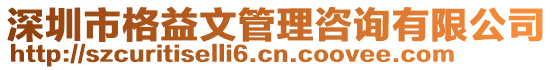 深圳市格益文管理咨詢有限公司