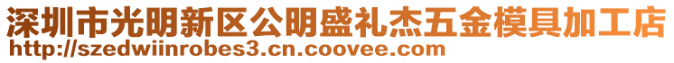 深圳市光明新區(qū)公明盛禮杰五金模具加工店