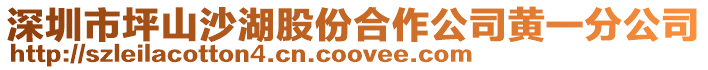 深圳市坪山沙湖股份合作公司黃一分公司