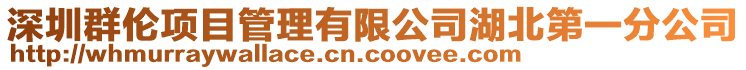 深圳群倫項目管理有限公司湖北第一分公司