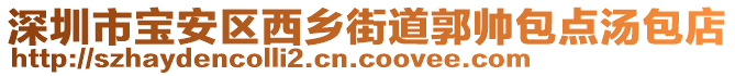 深圳市寶安區(qū)西鄉(xiāng)街道郭帥包點湯包店