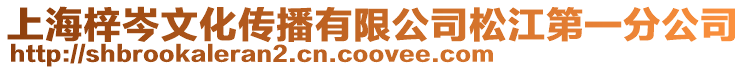 上海梓岑文化傳播有限公司松江第一分公司