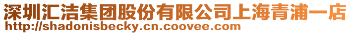 深圳匯潔集團股份有限公司上海青浦一店