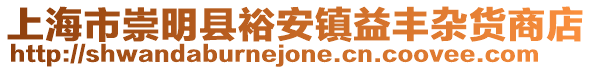 上海市崇明縣裕安鎮益豐雜貨商店