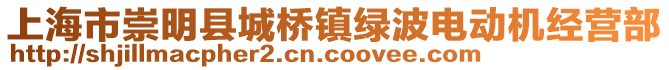 上海市崇明縣城橋鎮綠波電動機經營部